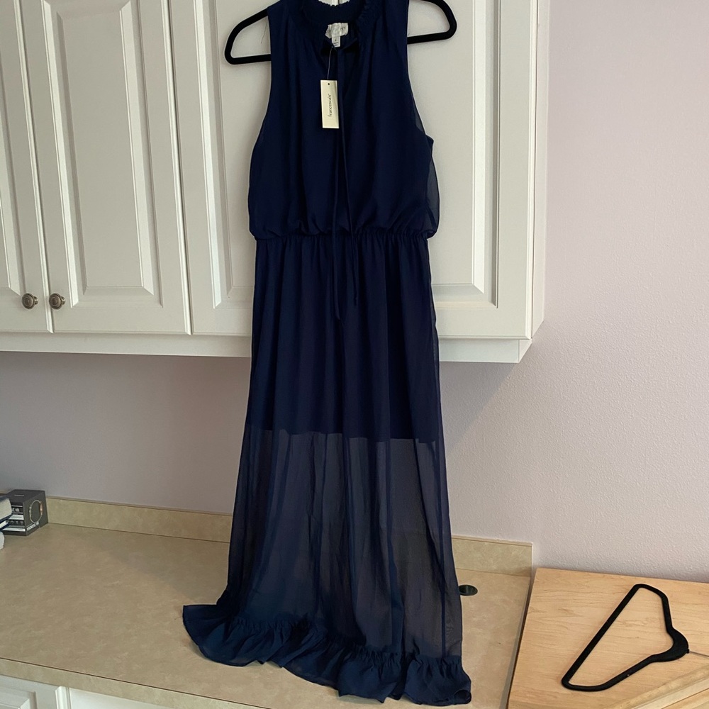 Navy Blue Maxi Dress